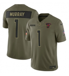 Men Arizona Cardinals 1 Kyler Murray Olive 2025 F U S E  Salute to Service Limited Stitched Football Jersey Men Arizona Cardinals 1 Kyler Murray Olive 2025 F U S E  Salute to Service Limited Stitched Football Jersey