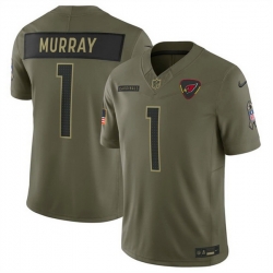 Men Arizona Cardinals 1 Kyler Murray Olive 2025 F U S E  Salute to Service Limited Stitched Football Jersey Men Arizona Cardinals 1 Kyler Murray Olive 2025 F U S E  Salute to Service Limited Stitched Football Jersey