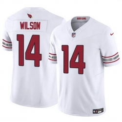 Men Arizona Cardinals 14 Michael Wilson White 2025 F U S E  Vapor Untouchable Limited Stitched Jersey Men Arizona Cardinals 14 Michael Wilson White 2025 F U S E  Vapor Untouchable Limited Stitched Jersey