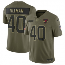 Men Arizona Cardinals 40 Pat Tillman Olive 2025 Salute to Service Limited Stitched Football Jersey Men Arizona Cardinals 40 Pat Tillman Olive 2025 Salute to Service Limited Stitched Football Jersey
