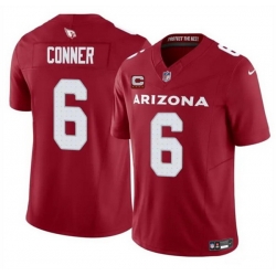 Men Arizona Cardinals 6 James Conner Red 2025 F U S E  With 4 Star C Patch Vapor Untouchable Limited Stitched Jersey Men Arizona Cardinals 6 James Conner Red 2025 F U S E  With 4 Star C Patch Vapor Untouchable Limited Stitched Jersey