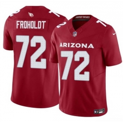 Men Arizona Cardinals 72 Hjalte Froholdt Red 2025 F U S E  Vapor Untouchable Limited Stitched Jersey Men Arizona Cardinals 72 Hjalte Froholdt Red 2025 F U S E  Vapor Untouchable Limited Stitched Jersey