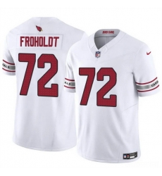 Men Arizona Cardinals 72 Hjalte Froholdt White 2025 F U S E  Vapor Untouchable Limited Stitched Jersey Men Arizona Cardinals 72 Hjalte Froholdt White 2025 F U S E  Vapor Untouchable Limited Stitched Jersey