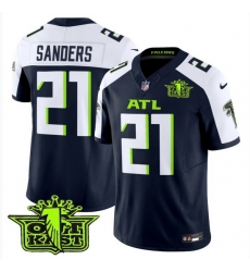 Atlanta Falcons 21 Sanders Fashion Navy Blue Green Stitched Jersey Atlanta Falcons 21 Sanders Fashion Navy Blue Green Stitched Jersey