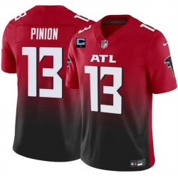 Men Atlanta Falcons 13 Bradley Pinion Red Black 2025 F U S E With 1 Star C Patch Vapor Untouchable Limited Stitched Football Jersey Men Atlanta Falcons 13 Bradley Pinion Red Black 2025 F U S E With 1 Star C Patch Vapor Untouchable Limited Stitched Football Jersey