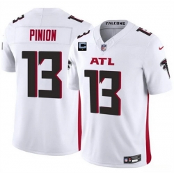 Men Atlanta Falcons 13 Bradley Pinion White 2025 F U S E With 1 Star C Patch Vapor Untouchable Limited Stitched Football Jersey Men Atlanta Falcons 13 Bradley Pinion White 2025 F U S E With 1 Star C Patch Vapor Untouchable Limited Stitched Football Jersey