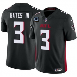Men Atlanta Falcons 3 Jesse Bates III Black 2025 F U S E With 4 Star C Patch Vapor Untouchable Limited Stitched Football Jersey Men Atlanta Falcons 3 Jesse Bates III Black 2025 F U S E With 4 Star C Patch Vapor Untouchable Limited Stitched Football Jersey