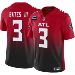 Men Atlanta Falcons 3 Jesse Bates III Red Black 2025 F U S E With 4 Star C Patch Vapor Untouchable Limited Stitched Football Jersey Men Atlanta Falcons 3 Jesse Bates III Red Black 2025 F U S E With 4 Star C Patch Vapor Untouchable Limited Stitched Football Jersey