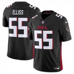 Men Atlanta Falcons 55 Kaden Elliss Black 2025 F U S E  Vapor Untouchable Limited Stitched Football Jersey Men Atlanta Falcons 55 Kaden Elliss Black 2025 F U S E  Vapor Untouchable Limited Stitched Football Jersey