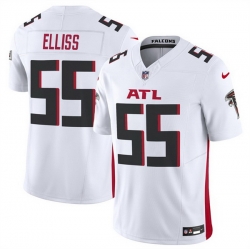 Men Atlanta Falcons 55 Kaden Elliss White 2025 F U S E  Vapor Untouchable Limited Stitched Football Jersey Men Atlanta Falcons 55 Kaden Elliss White 2025 F U S E  Vapor Untouchable Limited Stitched Football Jersey