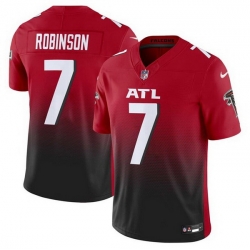 Men Atlanta Falcons 7 Bijan Robinson Red Black F U S E Vapor Untouchable Limited Stitched Football Jersey Men Atlanta Falcons 7 Bijan Robinson Red Black F U S E Vapor Untouchable Limited Stitched Football Jersey