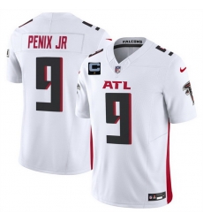 Men Atlanta Falcons 9 Michael Penix Jr White 2025 F U S E  With 1 Star C Patch Vapor Untouchable Limited Stitched Football Jersey Men Atlanta Falcons 9 Michael Penix Jr White 2025 F U S E  With 1 Star C Patch Vapor Untouchable Limited Stitched Football Jersey