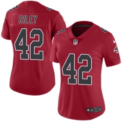 Nike Falcons #42 Duke Riley Red Womens Stitched NFL Limited Rush Jersey Nike Falcons #42 Duke Riley Red Womens Stitched NFL Limited Rush Jersey