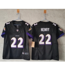 Women Baltimore Ravens 22 Derrick Henry Black Vapor Football Jersey  Women Baltimore Ravens 22 Derrick Henry Black Vapor Football Jersey