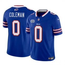 Men Buffalo Bills 0 Keon Coleman Blue 2024 With Draft Patch F U S E  Vapor Untouchable Limited Stitched Football Jersey Men Buffalo Bills 0 Keon Coleman Blue 2024 With Draft Patch F U S E  Vapor Untouchable Limited Stitched Football Jersey