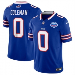 Men Buffalo Bills 0 Keon Coleman Blue 2025 F U S E  With Farewell Patch Vapor Untouchable Limited Stitched Football Jersey Men Buffalo Bills 0 Keon Coleman Blue 2025 F U S E  With Farewell Patch Vapor Untouchable Limited Stitched Football Jersey