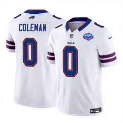 Men Buffalo Bills 0 Keon Coleman White 2025 F U S E  With Farewell Patch Vapor Untouchable Limited Stitched Football Jersey Men Buffalo Bills 0 Keon Coleman White 2025 F U S E  With Farewell Patch Vapor Untouchable Limited Stitched Football Jersey