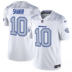 Men Buffalo Bills 10 Khalil Shakir White 2025 F U S E   u201CRivalries u201D Vapor Untouchable Limited Stitched Football Jersey Men Buffalo Bills 10 Khalil Shakir White 2025 F U S E   u201CRivalries u201D Vapor Untouchable Limited Stitched Football Jersey