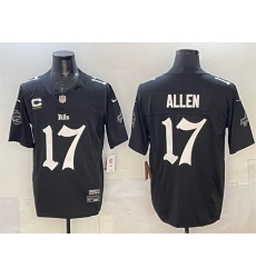 Men Buffalo Bills 17 Josh Allen Black F U S E   Gothic Cold Front Edition With 4 Star C Patch Vapor Limited Stitched Football Jersey Men Buffalo Bills 17 Josh Allen Black F U S E   Gothic Cold Front Edition With 4 Star C Patch Vapor Limited Stitched Football Jersey