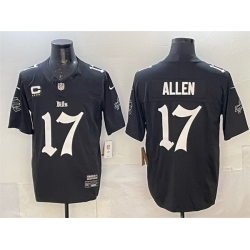 Men Buffalo Bills 17 Josh Allen Black F U S E   Gothic Cold Front Edition With 4 Star C Patch Vapor Limited Stitched Football Jersey Men Buffalo Bills 17 Josh Allen Black F U S E   Gothic Cold Front Edition With 4 Star C Patch Vapor Limited Stitched Football Jersey
