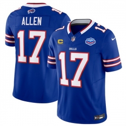 Men Buffalo Bills 17 Josh Allen Blue 2025 F U S E  With Farewell Patch And 4 Star C Patch Vapor Untouchable Limited Stitched Football Jersey Men Buffalo Bills 17 Josh Allen Blue 2025 F U S E  With Farewell Patch And 4 Star C Patch Vapor Untouchable Limited Stitched Football Jersey