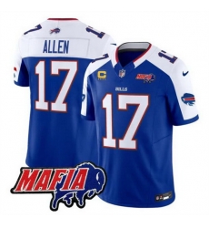 Men Buffalo Bills 17 Josh Allen Royal Alternate F U S E  4 Star C With Bills Mafia Patch Vapor Untouchable Limited Stitched Football Jersey Men Buffalo Bills 17 Josh Allen Royal Alternate F U S E  4 Star C With Bills Mafia Patch Vapor Untouchable Limited Stitched Football Jersey