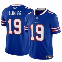 Men Buffalo Bills 19 KJ Hamler Blue 2024 F U S E  Vapor Untouchable Limited Stitched Football Jersey Men Buffalo Bills 19 KJ Hamler Blue 2024 F U S E  Vapor Untouchable Limited Stitched Football Jersey
