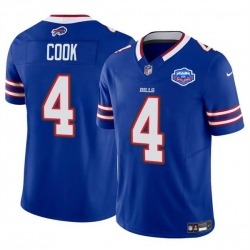 Men Buffalo Bills 4 James Cook Blue 2025 F U S E  With Farewell Patch Vapor Untouchable Limited Stitched Football Jersey Men Buffalo Bills 4 James Cook Blue 2025 F U S E  With Farewell Patch Vapor Untouchable Limited Stitched Football Jersey