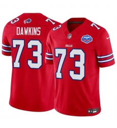 Men Buffalo Bills 73 Dion Dawkins Red 2025 F U S E  With Farewell Patch Vapor Untouchable Limited Stitched Football Jersey Men Buffalo Bills 73 Dion Dawkins Red 2025 F U S E  With Farewell Patch Vapor Untouchable Limited Stitched Football Jersey