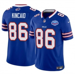 Men Buffalo Bills 86 Dalton Kincaid Blue 2025 F U S E  With Farewell Patch Vapor Untouchable Limited Stitched Football Jersey Men Buffalo Bills 86 Dalton Kincaid Blue 2025 F U S E  With Farewell Patch Vapor Untouchable Limited Stitched Football Jersey