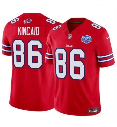Men Buffalo Bills 86 Dalton Kincaid Red 2025 F U S E  With Farewell Patch Vapor Untouchable Limited Stitched Football Jersey Men Buffalo Bills 86 Dalton Kincaid Red 2025 F U S E  With Farewell Patch Vapor Untouchable Limited Stitched Football Jersey