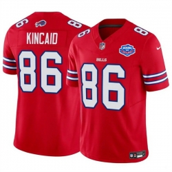 Men Buffalo Bills 86 Dalton Kincaid Red 2025 F U S E  With Farewell Patch Vapor Untouchable Limited Stitched Football Jersey Men Buffalo Bills 86 Dalton Kincaid Red 2025 F U S E  With Farewell Patch Vapor Untouchable Limited Stitched Football Jersey