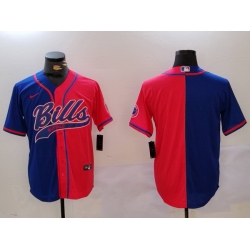 Men Buffalo Bills blank Red Blue Team Cool Base Stitched Baseball Jersey 1 Men Buffalo Bills blank Red Blue Team Cool Base Stitched Baseball Jersey 1