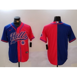 Men Buffalo Bills blank Red Blue Team Cool Base Stitched Baseball Jersey Men Buffalo Bills blank Red Blue Team Cool Base Stitched Baseball Jersey