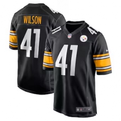 Men PITTSBURGH Steelers 41 Wilson Vapor Limited Black Jerseys Men PITTSBURGH Steelers 41 Wilson Vapor Limited Black Jerseys