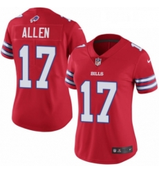 Womens Nike Buffalo Bills 17 Josh Allen Limited Red Rush Vapor Untouchable NFL Jersey