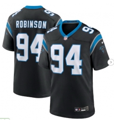 Men Carolina Panthers A'Shawn Robinson #94 Black 2025 F U S E Vapor Limited Stitched Football Jersey Men Carolina Panthers A'Shawn Robinson #94 Black 2025 F U S E Vapor Limited Stitched Football Jersey
