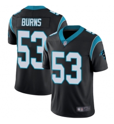 Panthers 53 Brian Burns Black Team Color Youth Stitched Football Vapor Untouchable Limited Jersey