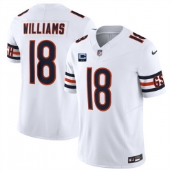 Men Chicago Bears 18 Caleb Williams White 2025 F U S E  With 2 Star C Patch Vapor Untouchable Limited Stitched Football Jersey Men Chicago Bears 18 Caleb Williams White 2025 F U S E  With 2 Star C Patch Vapor Untouchable Limited Stitched Football Jersey
