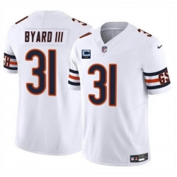 Men Chicago Bears 31 Kevin Byard III White 2025 F U S E  With 2 Star C Patch Vapor Untouchable Limited Stitched Football Jersey Men Chicago Bears 31 Kevin Byard III White 2025 F U S E  With 2 Star C Patch Vapor Untouchable Limited Stitched Football Jersey