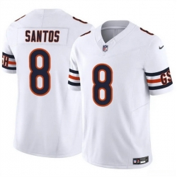 Men Chicago Bears 8 Cairo Santos White 2025 F U S E  Vapor Untouchable Limited Stitched Football Jersey Men Chicago Bears 8 Cairo Santos White 2025 F U S E  Vapor Untouchable Limited Stitched Football Jersey