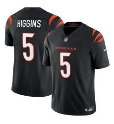 Men Cincinnati Bengals 5 Tee Higgins Black F U S E  Vapor Untouchable Limited Stitched Jersey Men Cincinnati Bengals 5 Tee Higgins Black F U S E  Vapor Untouchable Limited Stitched Jersey