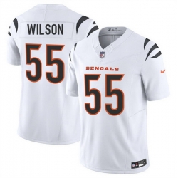 Men Cincinnati Bengals 55 Logan Wilson White 2025 F U S E  Vapor Untouchable Limited Stitched Football Jersey Men Cincinnati Bengals 55 Logan Wilson White 2025 F U S E  Vapor Untouchable Limited Stitched Football Jersey