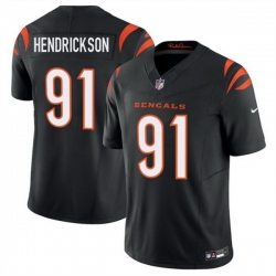 Men Cincinnati Bengals 91 Trey Hendrickson Black 2025 F U S E  Vapor Untouchable Limited Stitched Football Jersey Men Cincinnati Bengals 91 Trey Hendrickson Black 2025 F U S E  Vapor Untouchable Limited Stitched Football Jersey