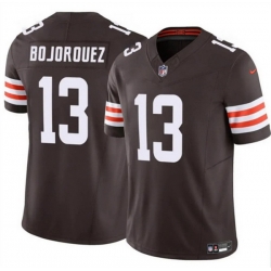 Men Cleveland Browns 13 Corey Bojorquez Brown F U S E  Vapor Limited Stitched Football Jersey Men Cleveland Browns 13 Corey Bojorquez Brown F U S E  Vapor Limited Stitched Football Jersey