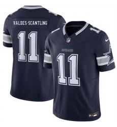 Men Dallas Cowboys  11 Marquez Valdes Scantling Navy 2026 F U S E Vapor Untouchable Limited Stitched Football Jersey
