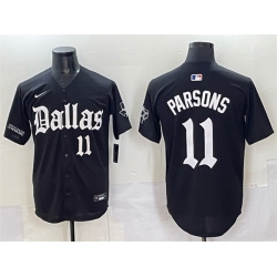 Men Dallas Cowboys 11 Micah Parsons Black  27Gothic Lone Star Edition 27 Limited Stitched Baseball Jersey Men Dallas Cowboys 11 Micah Parsons Black  27Gothic Lone Star Edition 27 Limited Stitched Baseball Jersey