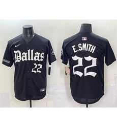 Men Dallas Cowboys 22 Emmitt Smith Black  27Gothic Lone Star Edition 27 Limited Stitched Baseball Jersey Men Dallas Cowboys 22 Emmitt Smith Black  27Gothic Lone Star Edition 27 Limited Stitched Baseball Jersey