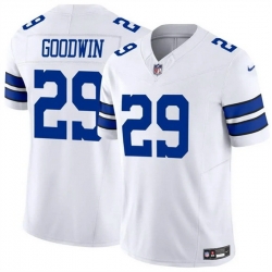 Men Dallas Cowboys 29 C J  Goodwin White 2025 F U S E Vapor Untouchable Limited Stitched Football Jersey Men Dallas Cowboys 29 C J  Goodwin White 2025 F U S E Vapor Untouchable Limited Stitched Football Jersey