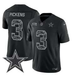 Men Dallas Cowboys 3 George pickens Black F U S E 2026 Salute to Service Limited Stitched Football Jersey Men Dallas Cowboys 3 George pickens Black F U S E 2026 Salute to Service Limited Stitched Football Jersey